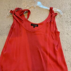 Intermix private label tie strap coral  tank top. Size M